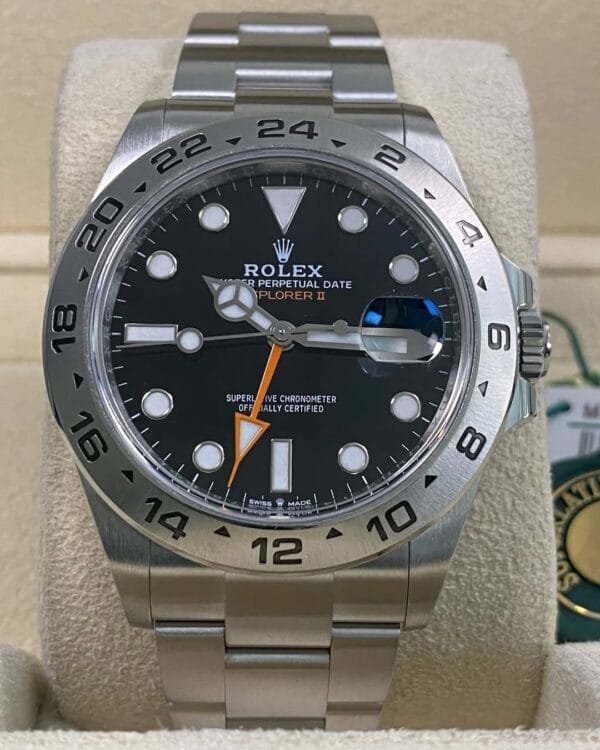 Rolex Oystersteel Explorer II - 2025 - Black Dial - Oyster Bracelet - 226570 *FULL SET* - Image 3