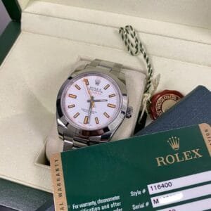 Rolex Milgauss - Milgauss - White & Orange Accents Dial - 116400 *OPEN CARD*