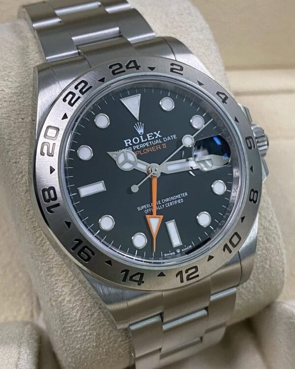 Rolex Oystersteel Explorer II - 2025 - Black Dial - Oyster Bracelet - 226570 *FULL SET* - Image 2