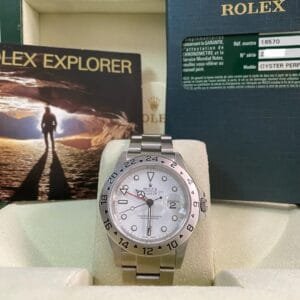 Rolex Steel Oyster Perpetual Explorer II - Z serial - “Polar” - No Holes Case - 16570 *FULL SET*