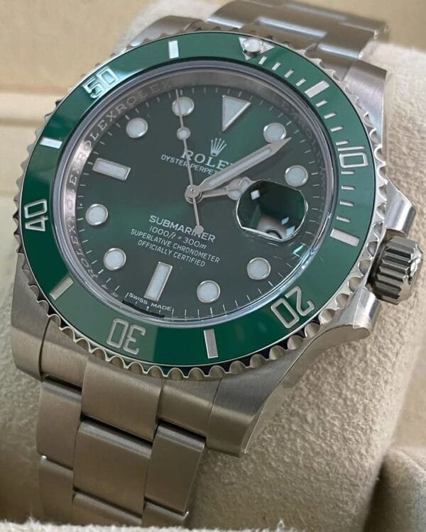 Rolex Steel Submariner Date - 2018 - “Hulk” - 116610LV *FULL STICKERS* - Image 6