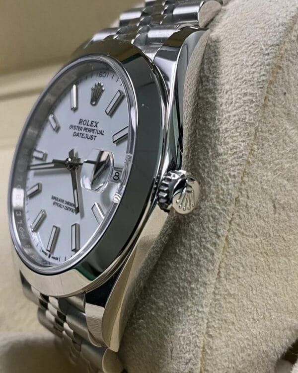 Rolex Steel Datejust 41 - 2025 - Smooth Bezel -White Index Dial - Jubilee Bracelet - 126300 *FULL SET* - Image 4
