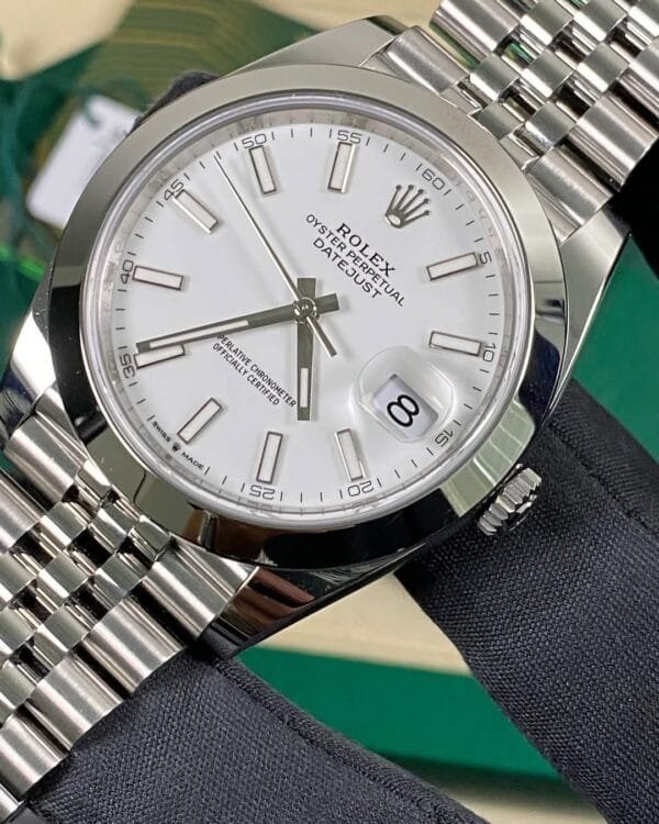 Rolex Steel Datejust 41 - 2025 - Smooth Bezel -White Index Dial - Jubilee Bracelet - 126300 *FULL SET* - Image 10