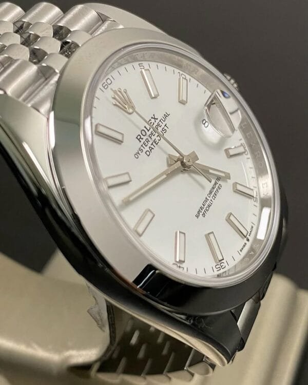 Rolex Steel Datejust 41 - 2025 - Smooth Bezel -White Index Dial - Jubilee Bracelet - 126300 *FULL SET* - Image 11