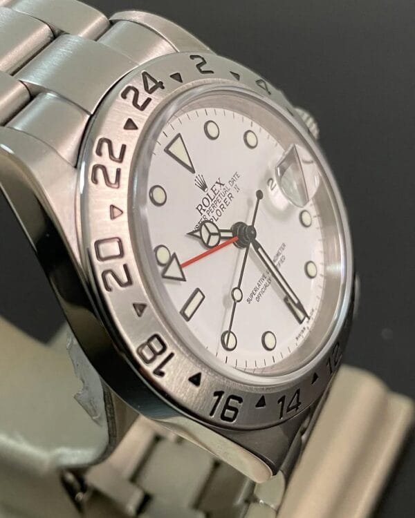 Rolex Steel Oyster Perpetual Explorer II - Z serial - “Polar” - No Holes Case - 16570 *FULL SET* - Image 3
