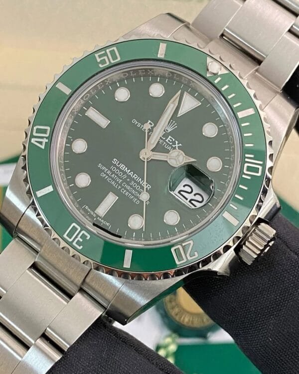 Rolex Steel Submariner Date - 2018 - “Hulk” - 116610LV *FULL STICKERS* - Image 5