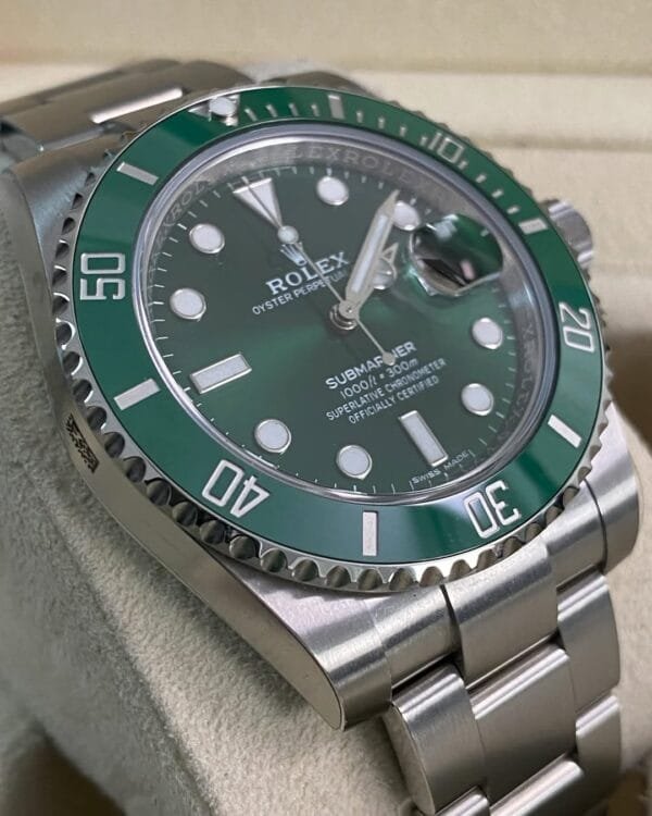 Rolex Steel Submariner Date - 2018 - “Hulk” - 116610LV *FULL STICKERS* - Image 4