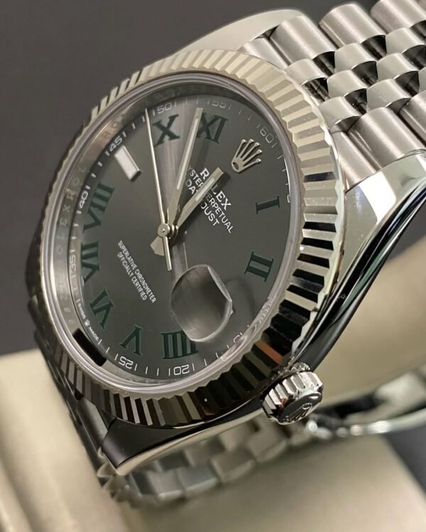 Rolex Steel Datejust 41 - 2025 - Fluted Bezel - “Wimbledon” Dial - Jubilee Bracelet - 126334 *FULL SET* - Image 3