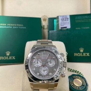Rolex White Gold Cosmograph Daytona - 2020 - Tahitian Mother-Of-Pearl Diamond Dial - 116509 *FULL SET*