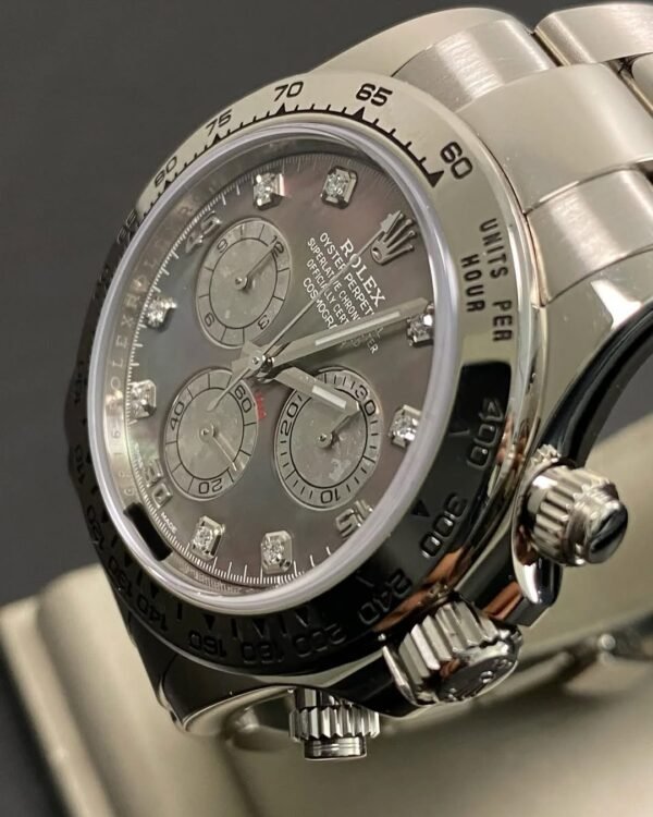 Rolex White Gold Cosmograph Daytona - 2020 - Tahitian Mother-Of-Pearl Diamond Dial - 116509 *FULL SET* - Image 2