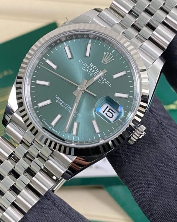 Rolex Steel Datejust 36 - 2025 - Fluted Bezel - Mint Green Dial - Jubilee Bracelet - 126234 *FULL SET* - Image 7