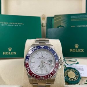 Rolex White Gold GMT-Master II - 2022 - “Pepsi” - Meteorite Dial - 126719BLRO *FULL STICKERS*