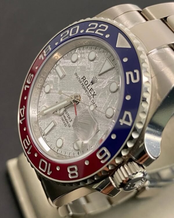 Rolex White Gold GMT-Master II - 2022 - “Pepsi” - Meteorite Dial - 126719BLRO *FULL STICKERS* - Image 8