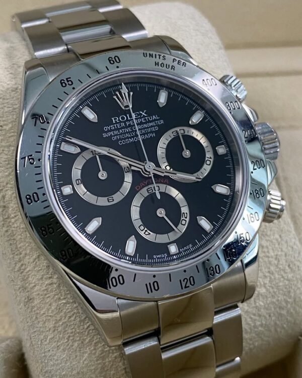 Rolex Steel Cosmograph Daytona - F serial - Black Dial - 116520 *FULL SET* - Image 12