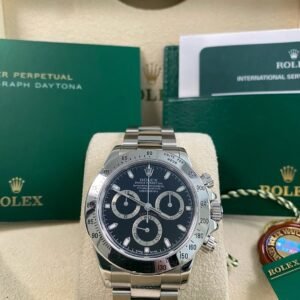 Rolex Steel Cosmograph Daytona - F serial - Black Dial - 116520 *FULL SET*