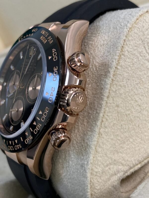 Rolex Everose Gold Cosmograph Daytona - 2019- Black Dial - Oysterflex - 116515LN *FULL SET - Image 9