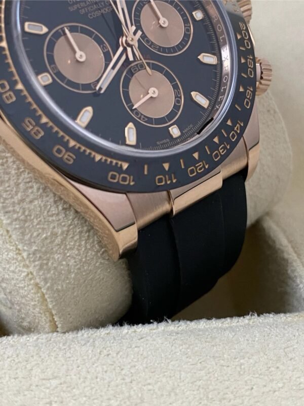 Rolex Everose Gold Cosmograph Daytona - 2019- Black Dial - Oysterflex - 116515LN *FULL SET - Image 11