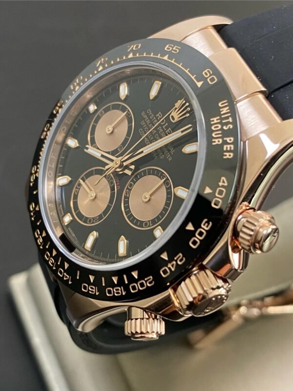 Rolex Everose Gold Cosmograph Daytona - 2019- Black Dial - Oysterflex - 116515LN *FULL SET - Image 2