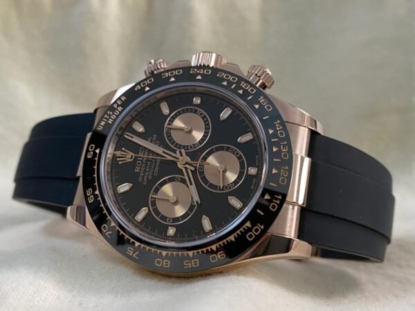 Rolex Everose Gold Cosmograph Daytona - 2019- Black Dial - Oysterflex - 116515LN *FULL SET - Image 5