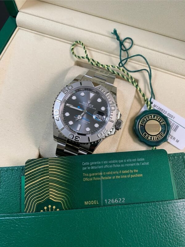 Rolex Yacht-Master 40 - 2025- Rhodium Dial - Platinum Bezel - 126622 *FULL SET* - Image 5
