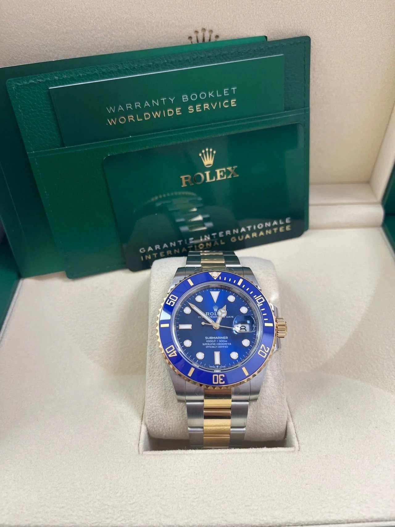 2025 Rolex Submariner Two-Tone Yellow Gold & Steel Rolesor - Blue Dial Ceramic Bezel (Ref# 126613LB) - Image 10