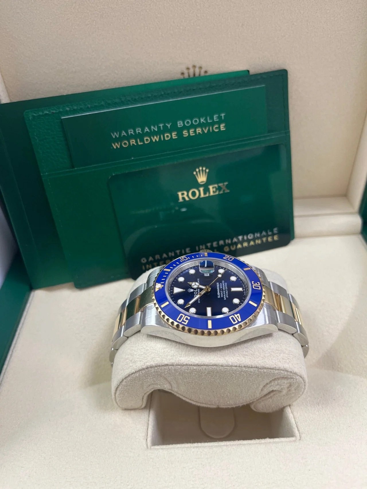 2025 Rolex Submariner Two-Tone Yellow Gold & Steel Rolesor - Blue Dial Ceramic Bezel (Ref# 126613LB) - Image 9