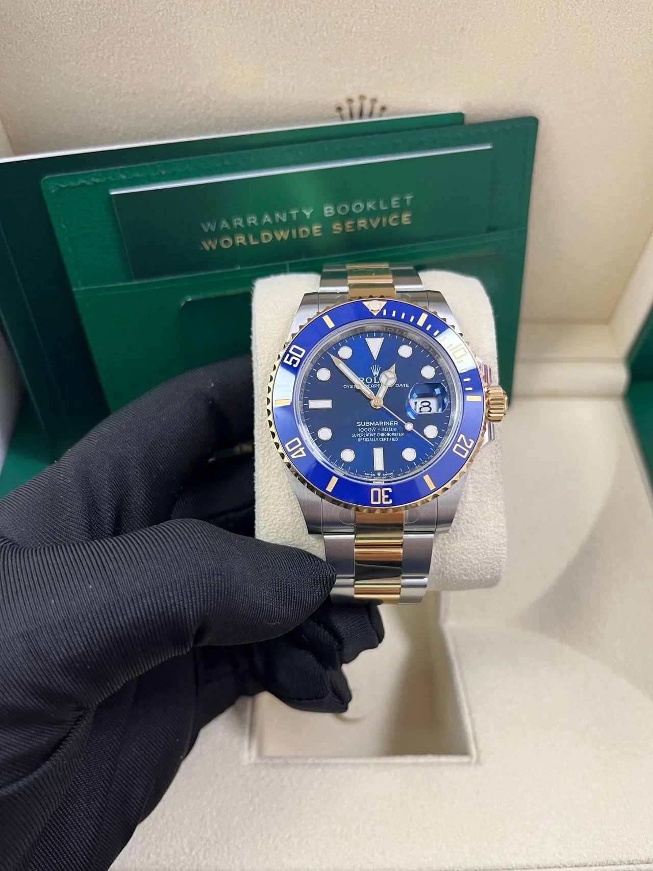 2025 Rolex Submariner Two-Tone Yellow Gold & Steel Rolesor - Blue Dial Ceramic Bezel (Ref# 126613LB) - Image 5