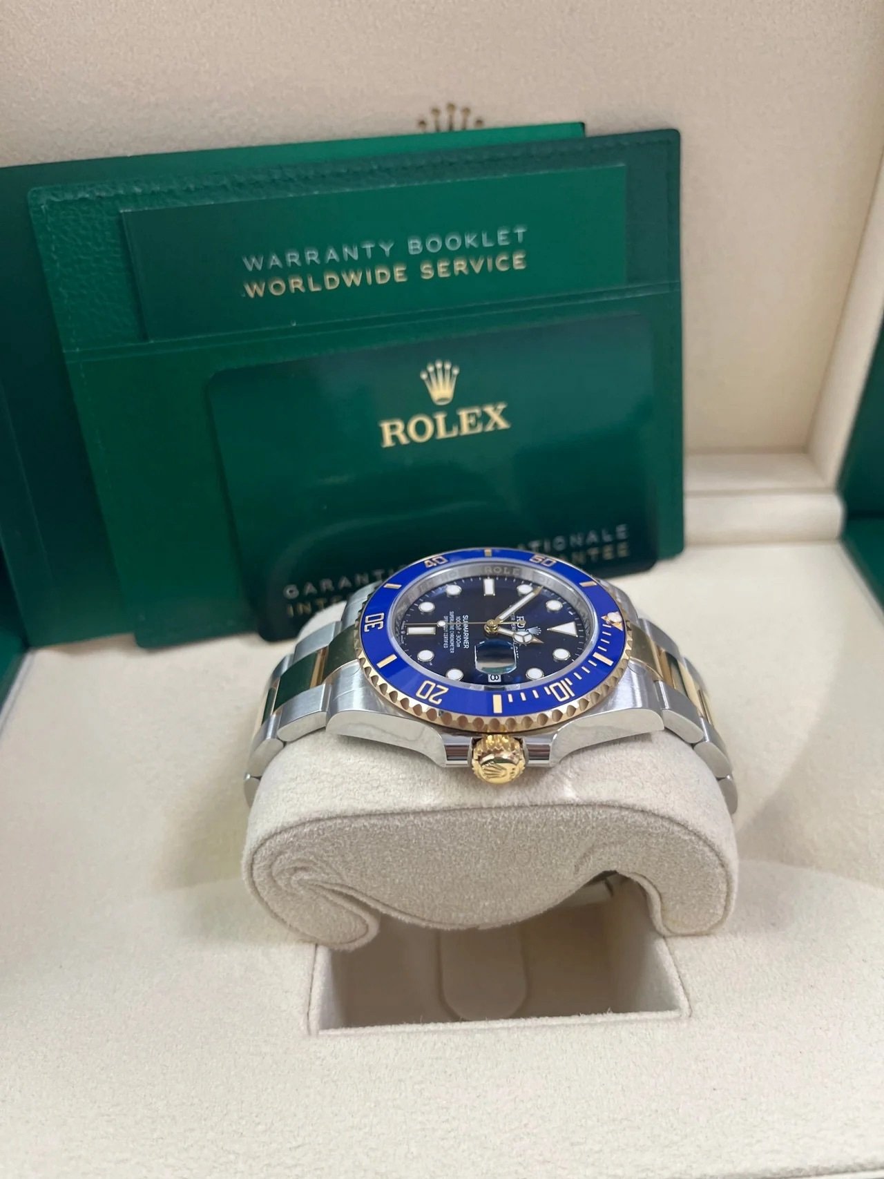 2025 Rolex Submariner Two-Tone Yellow Gold & Steel Rolesor - Blue Dial Ceramic Bezel (Ref# 126613LB) - Image 7