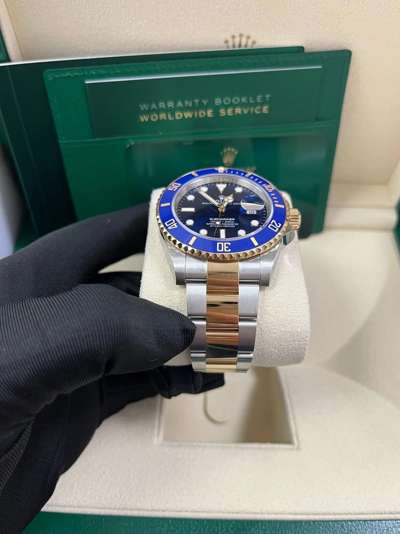 2025 Rolex Submariner Two-Tone Yellow Gold & Steel Rolesor - Blue Dial Ceramic Bezel (Ref# 126613LB) - Image 8