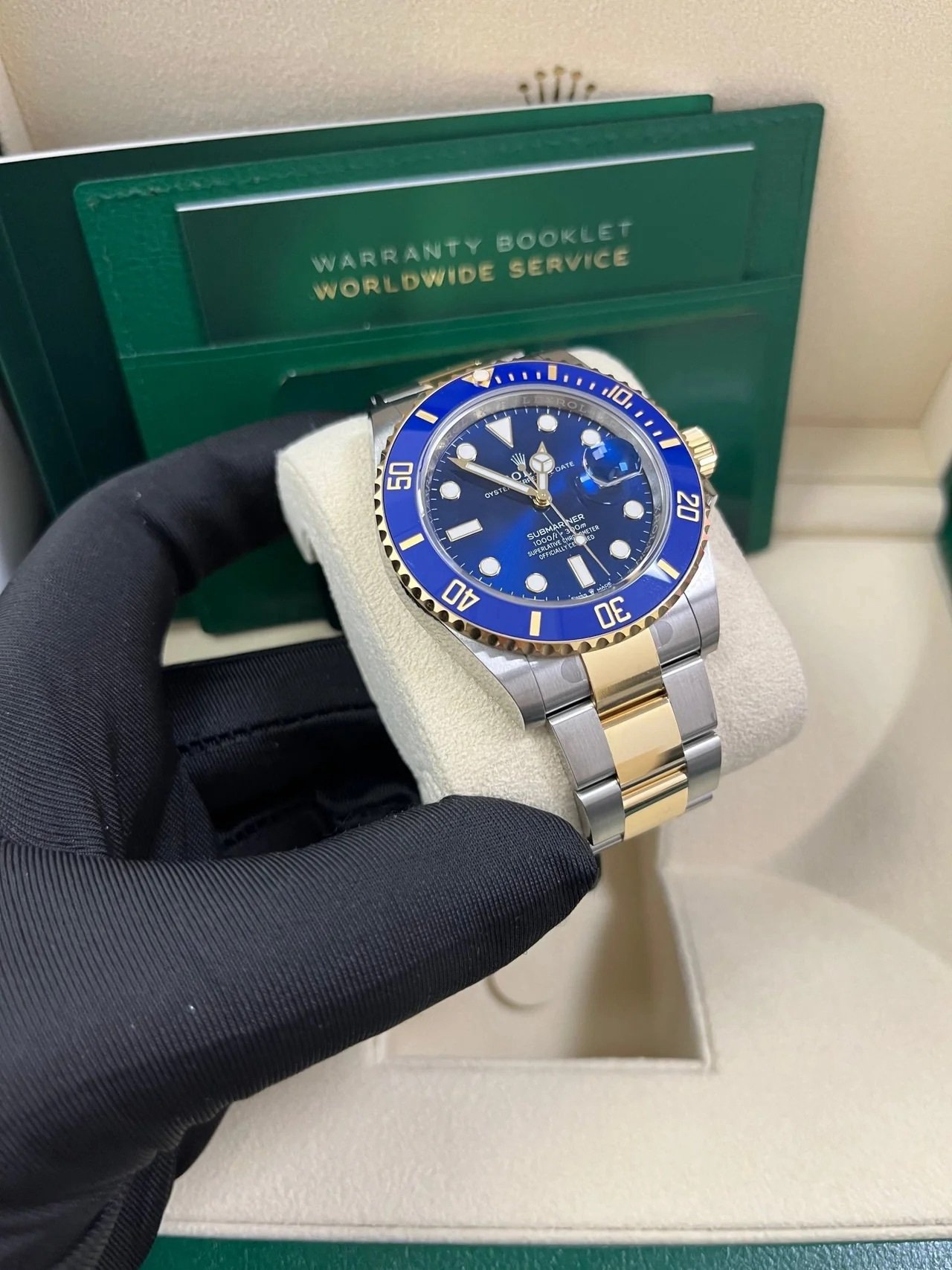 2025 Rolex Submariner Two-Tone Yellow Gold & Steel Rolesor - Blue Dial Ceramic Bezel (Ref# 126613LB) - Image 4