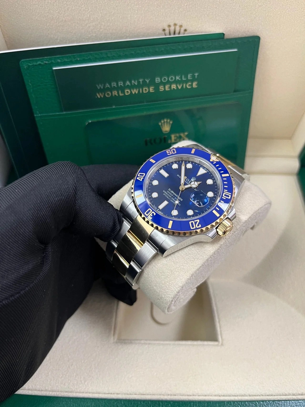 2025 Rolex Submariner Two-Tone Yellow Gold & Steel Rolesor - Blue Dial Ceramic Bezel (Ref# 126613LB) - Image 3