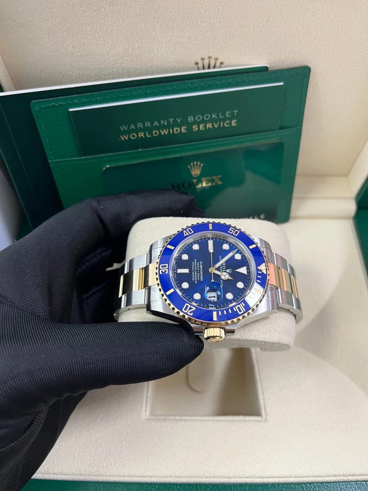 2025 Rolex Submariner Two-Tone Yellow Gold & Steel Rolesor - Blue Dial Ceramic Bezel (Ref# 126613LB) - Image 2