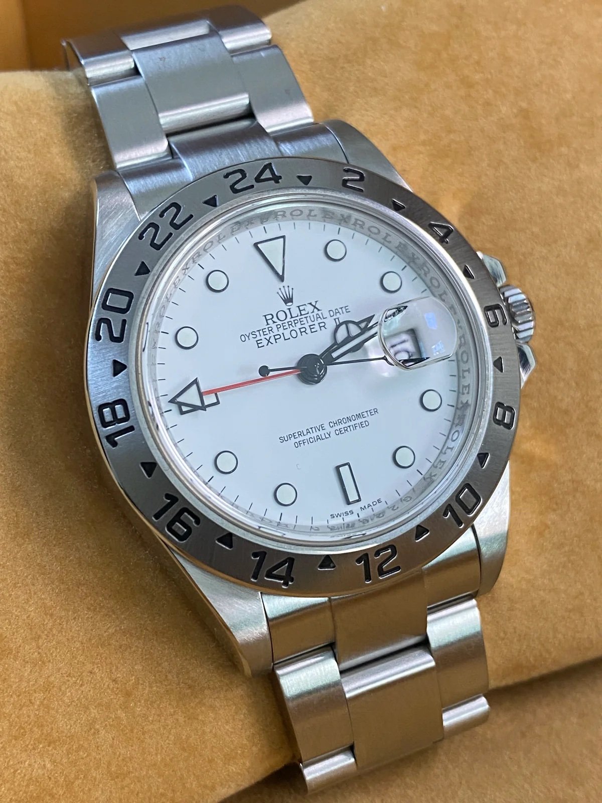 Rolex Oyster Perpetual Explorer II - G serial - “Polar” - 16570 *3186 Movement* - Image 12