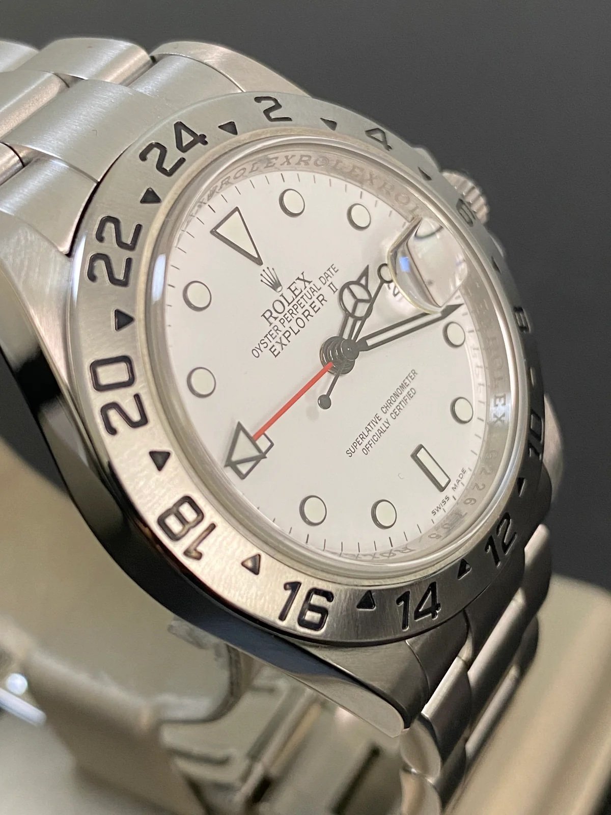 Rolex Oyster Perpetual Explorer II - G serial - “Polar” - 16570 *3186 Movement* - Image 10
