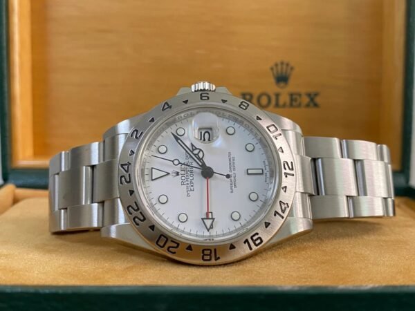 Rolex Oyster Perpetual Explorer II - G serial - “Polar” - 16570 *3186 Movement* - Image 6