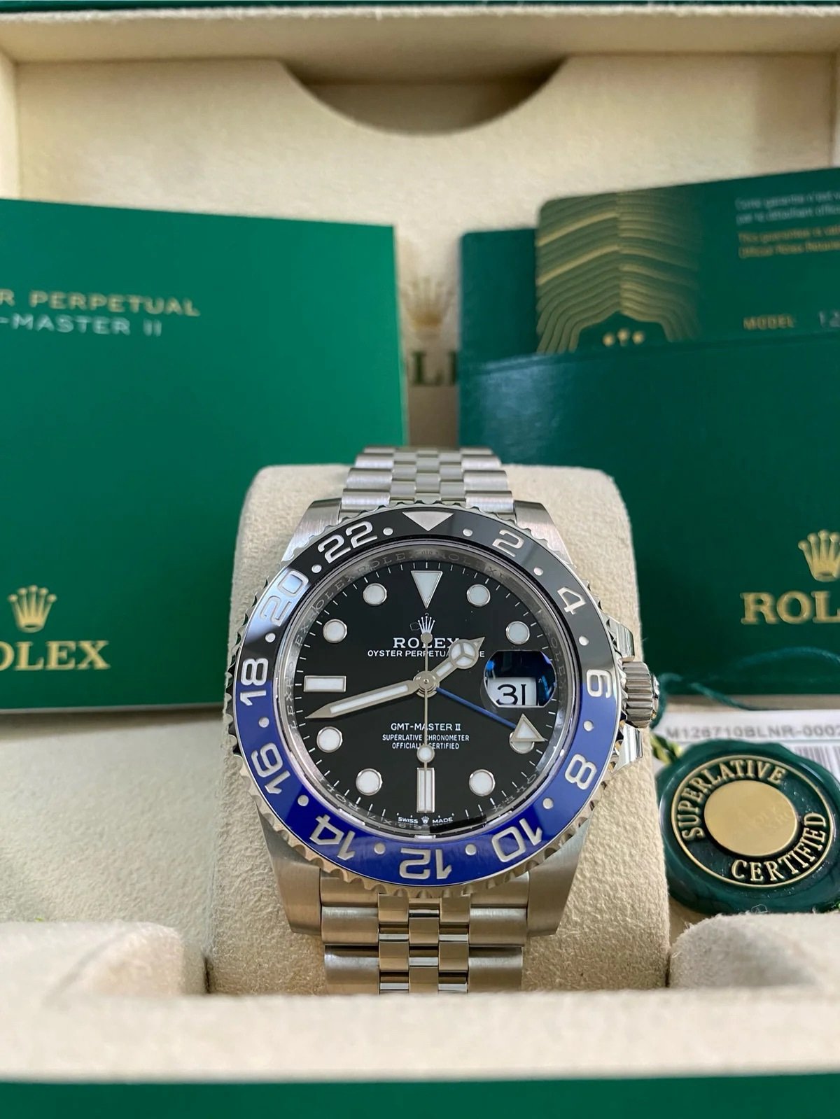 Rolex Steel GMT-Master II - 2025 - “Batgirl” - 126710BLNR *FULL SET*