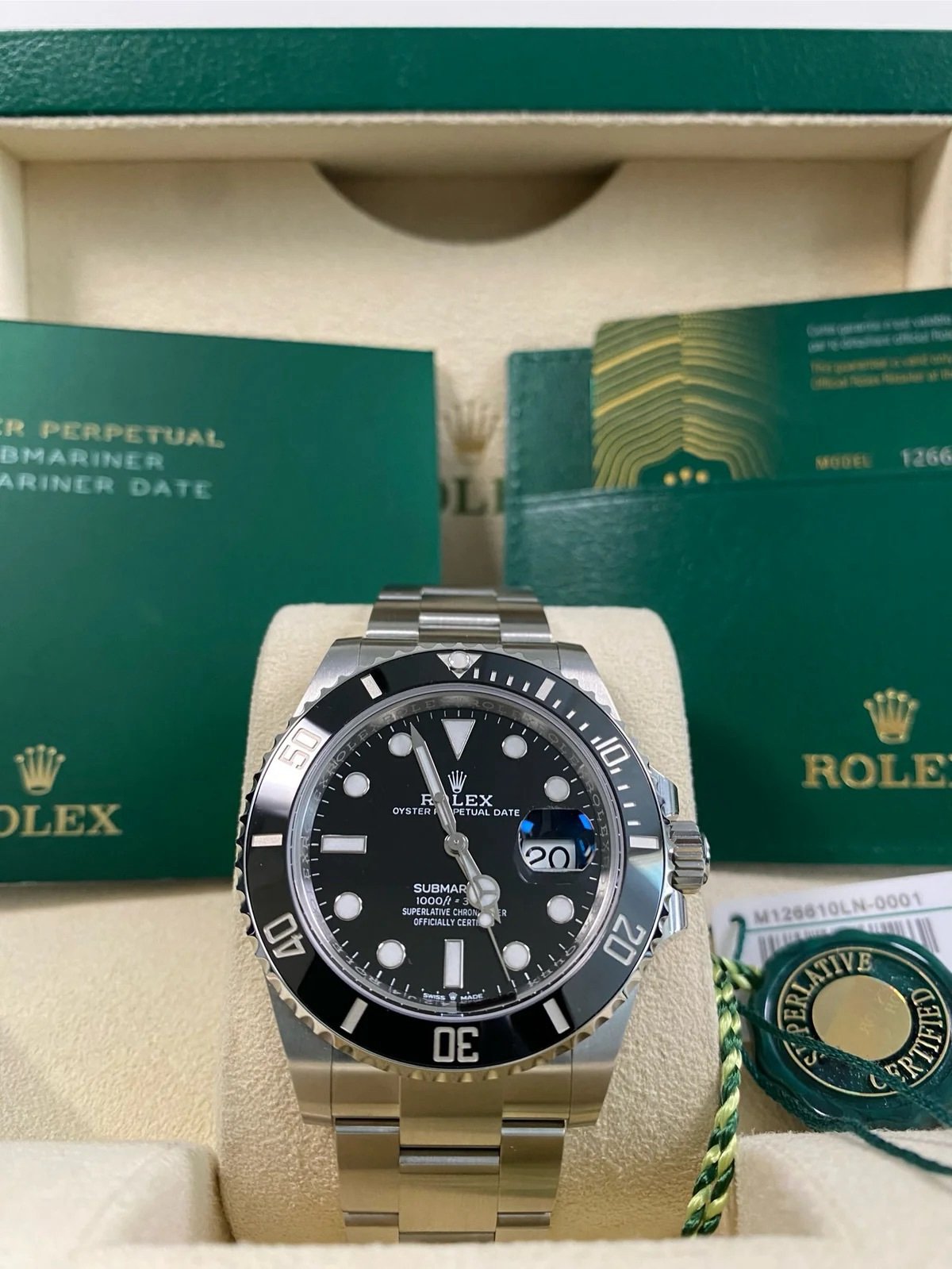 Rolex Steel Submariner Date - 2024 - Black Dial - 1226610LN *FULL SET